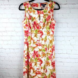 Chaps Floral Sleeveless Mini Dress - Size 6